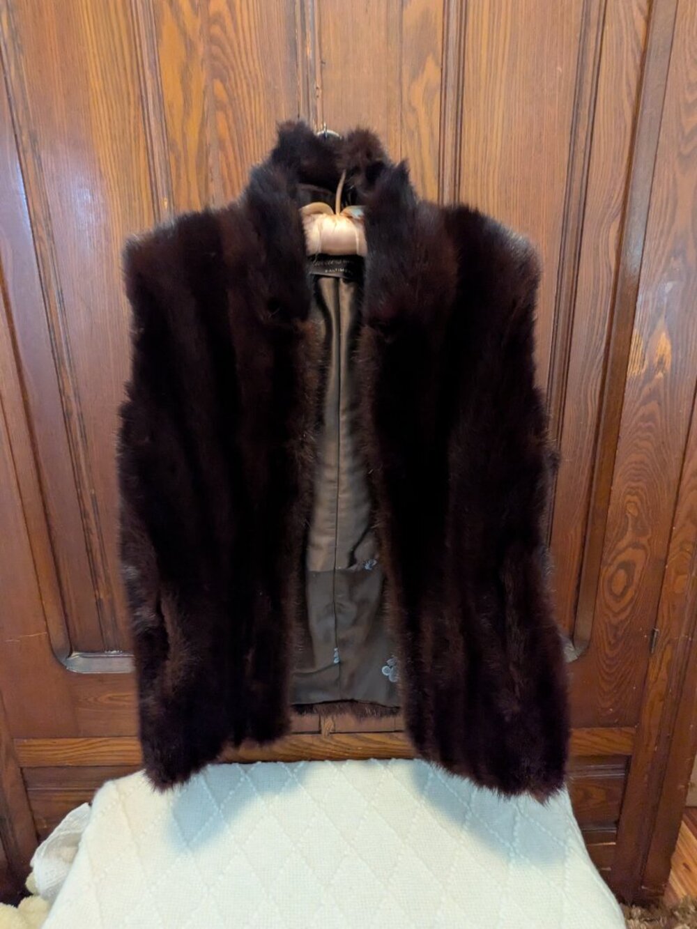 Brown Mink Fur Vest - Mitchell's Furriers - Picture 2 of 10